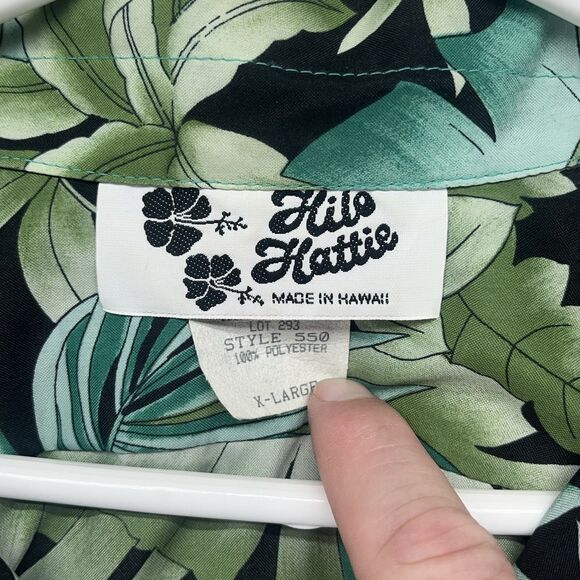 Hilo Hattie The Hawaiian Original Shirt‎ Multicolor Floral Aloha Large Leaves - Picture 2 of 5